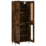 Highboard Smoked Oak 69.5x34x180 cm Engineered Wood 3199638