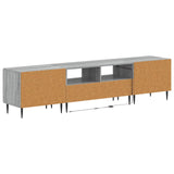 5 Piece LED TV Cabinet Grey Sonoma Engineered Wood 3416524