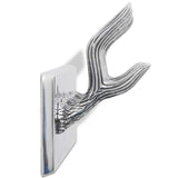 Wardrobe Coat Hooks 4 pcs Silver Aluminium 278753