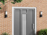 Outdoor Wall Light 2 pcs Black 10.5 x 6 x 33 cm 4005966