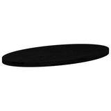 Table Top Dark Brown 100x50x4 cm Solid Wood Oak Oval 4009058