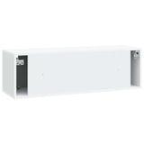 Wall-Mounted TV Cabinet White 98 x 31 x 30 cm Engineered Wood 898215