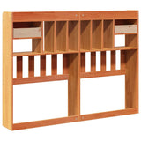 Headboard with Storage Wax Brown 160 cm Solid Wood Pine 855507