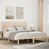 Extra Long Bed Frame without Mattress 140x210 cm Solid Wood 3309299