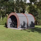 Bike Storage Tent Grey and Orange 256 x 222 x 182 cm Taffeta 42000998