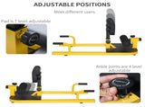 Squat Machine with Push Up Stand, Padded Hip Thrust Bench with Adjustable Cushion for Home Gym Work T3398P349201