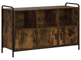 Sideboard Smoked Oak 97 x 33 x 81 cm Engineered Wood 8013862