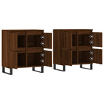 Sideboards 2 pcs Brown Oak Engineered Wood 3190188
