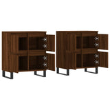 Sideboards 2 pcs Brown Oak Engineered Wood 3190188