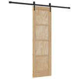Sliding Door ORKDAL Natural and Black 61 x 198.5 cm 3445575