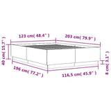 Bed Frame without Mattress Sonoma Oak 120x200 cm 3209711