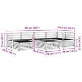 Outdoor Sofa Set 7 pcs Natural 3373759