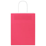 Paper Bags 250 pcs with Handles Pink 21x11x28 cm 4101671