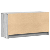 TV Cabinet with LED Grey Sonoma 100x34x50 cm Engineered Wood 852213