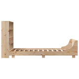 Bed Frame without Mattress 100x200 cm Solid Wood Pine 3323695