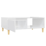 Coffee Table High Gloss White 90x60x35 cm Engineered Wood 806001