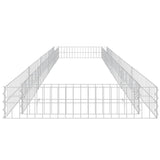 Gabion Raised Bed Galvanised Steel 400x100x20 cm 151314
