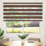 Zebra Blind Brown 160x150 cm Fabric Width 155.9 cm Polyester 4014351