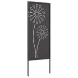 Garden Privacy Screen Black 50 x 140 cm Cold-rolled steel 876301