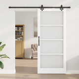 Sliding Door ORKDAL White and Black 93 x 211 cm 3332206