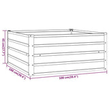 Garden Raised Bed Rusty 100x100x45 cm Corten Steel 151949