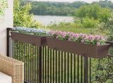 Railing 2 pcs 80 x 17 x 17 cm Metal 42026969