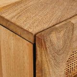 Bedside Cabinet Natural 50 x 33 x 60 cm Solid Mango Wood 4018052