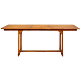 Garden Dining Table x100x75 cm Solid Acacia Wood 316564