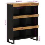 Side Cabinet 85x33x107 cm Solid Wood Mango 352904