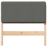 Upholstered Headboard with Headboard Brown and Light Grey 80 cm 880093