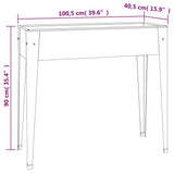 Garden Planter 100.5x40.5x90 cm Galvanised Steel 152262