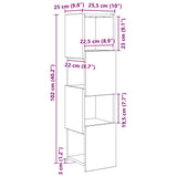 Corner Cabinet 25.5x25x102cm Engineered Wood 889805