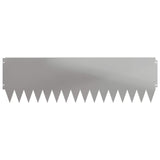Lawn Edging 10 pcs 103 x 30 cm Steel Silver 8008416