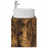 Wall-Mounted Sink Vanity Smoked Oak 49.5 x 44.5 x 65.5 cm 890322