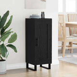 Sideboard Black Oak 34.5 x 34 x 90 cm Engineered Wood and Iron 881656