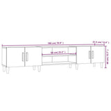 TV Cabinet Sonoma Oak 180x31.5x40 cm Engineered Wood 816259