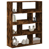 Room Divider Smoked Oak100x33x125.5 cm Engineered Wood 3309487