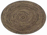 Handmade Rug Jute Black and Brown 240 cm 343622