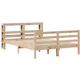Bed Frame without Mattress 120x200 cm Solid Wood Pine 3305824