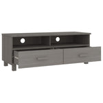 TV Cabinet HAMAR Light Grey 106x40x40 cm Solid Wood Pine 340471