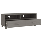 TV Cabinet HAMAR Light Grey 106x40x40 cm Solid Wood Pine 340471