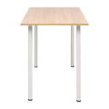 Dining Table 120x60x73 cm Oak and White 245728