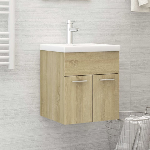 ZNTS Sink Cabinet with Built-in Basin Sonoma Oak Engineered Wood 3071264