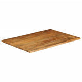 Table Top Live Edge 100x80x3.8 cm Solid Wood Mango 370604