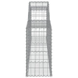 Arched Gabion Baskets 10 pcs 300x30x60/80 cm Galvanised Iron 3146493