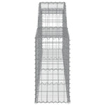 Arched Gabion Baskets 10 pcs 300x30x60/80 cm Galvanised Iron 3146493