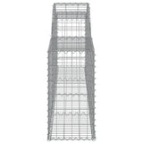 Arched Gabion Baskets 10 pcs 300x30x60/80 cm Galvanised Iron 3146493