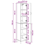 Cabinet Set 2 pcs High Gloss White 33 x 34.5 x 89.5 cm 3416632