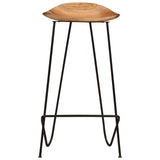 Bar Stools 2 pcs Solid Acacia Wood 247934