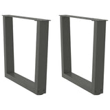 Coffee Table Legs V-Shape 2 pcs Anthracite 60x cm Steel 4012634
